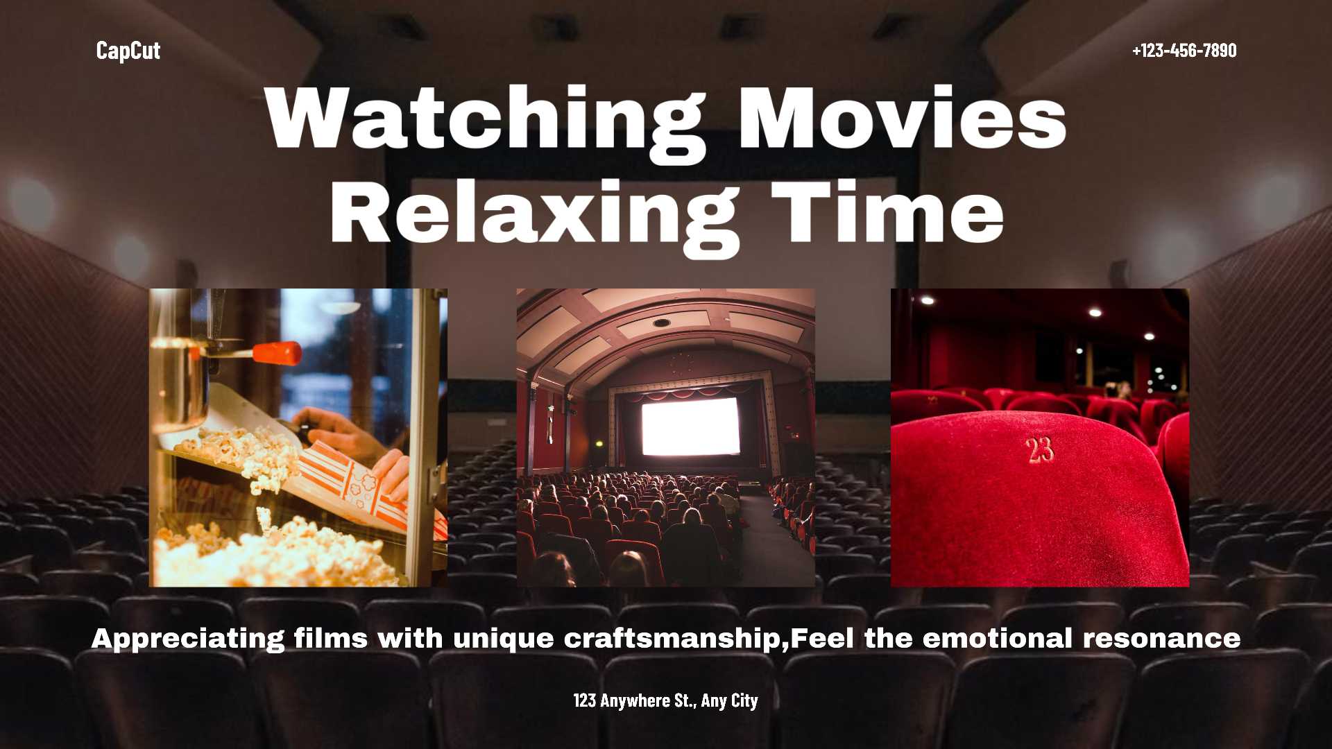 Entertainment Movie Theater Blogger sharing modern