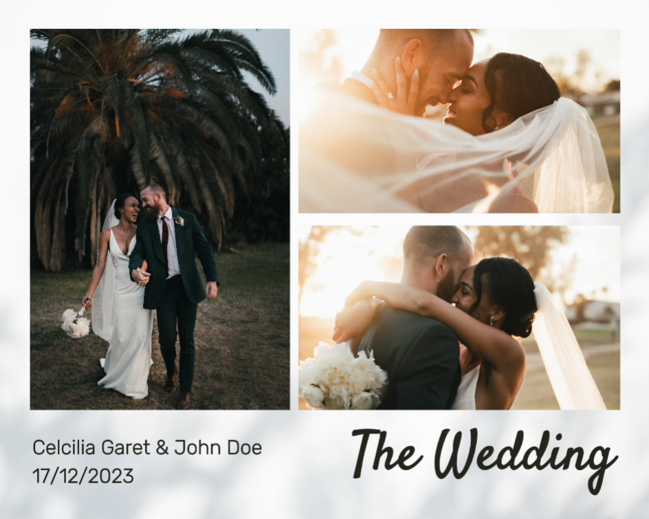 Non Marketing Collage Wedding Grey