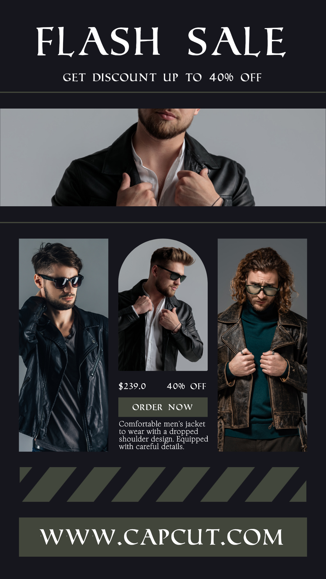 Flash Sale Jacke Promotion Seite