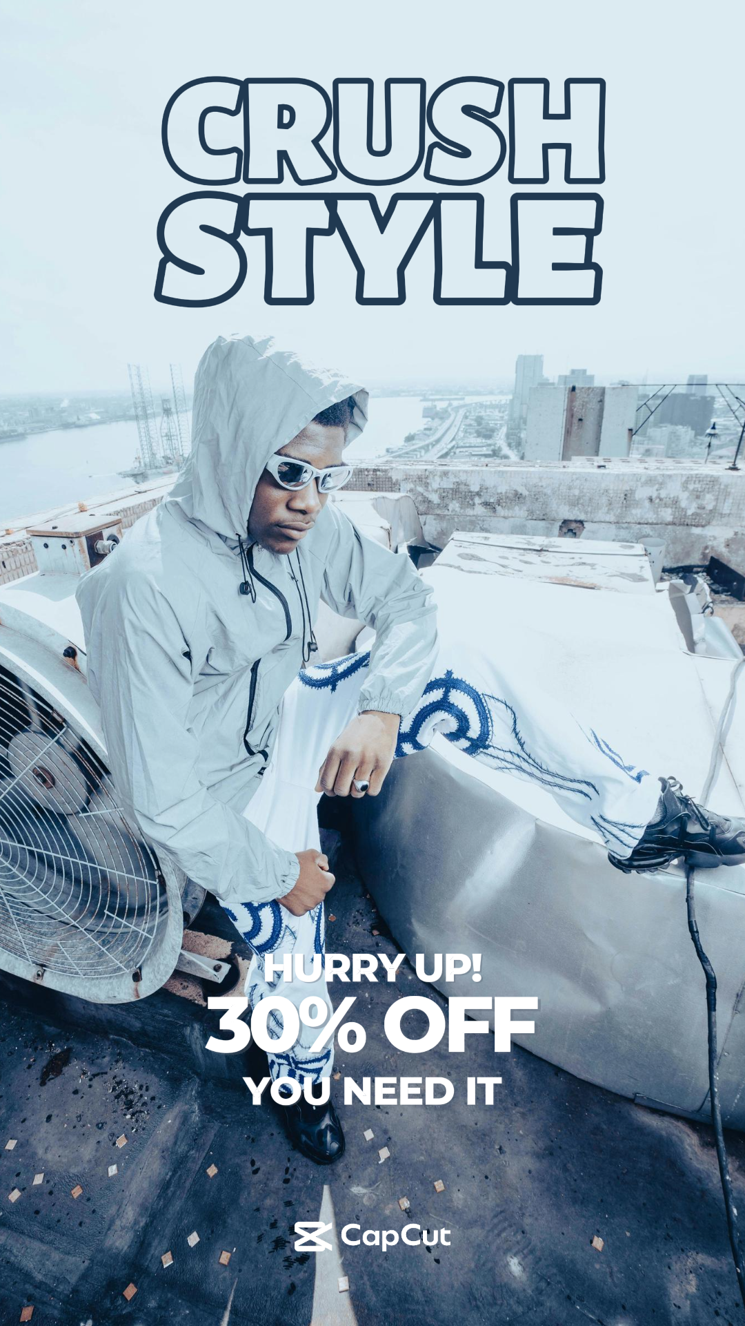 Clothing and shoes marketing poster instagram story crush