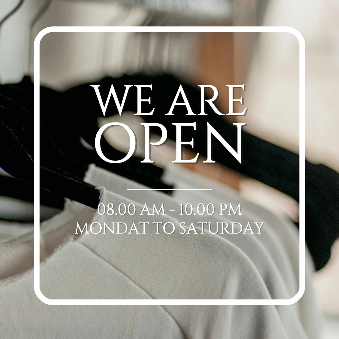 Negocios y oficina estamos abiertos publicación de instagram 