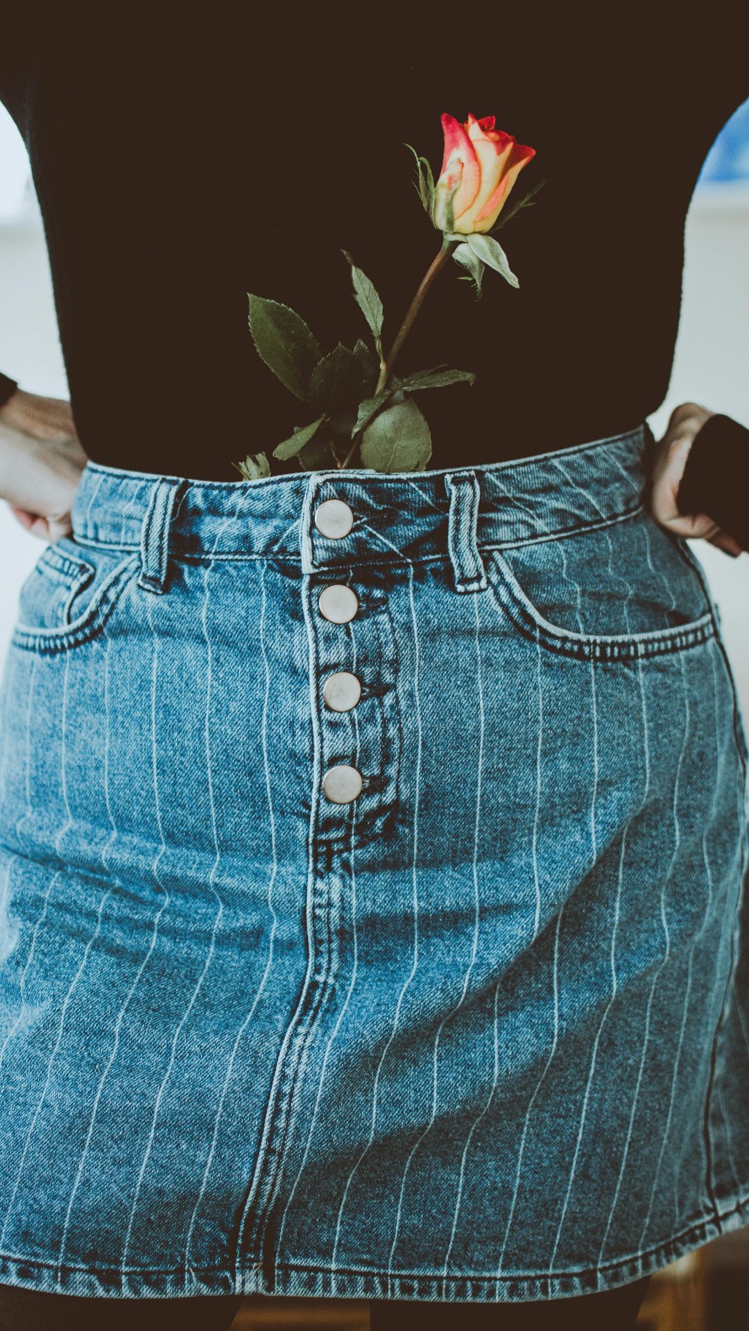 Wallpaper Creative Poster Jeans Blue