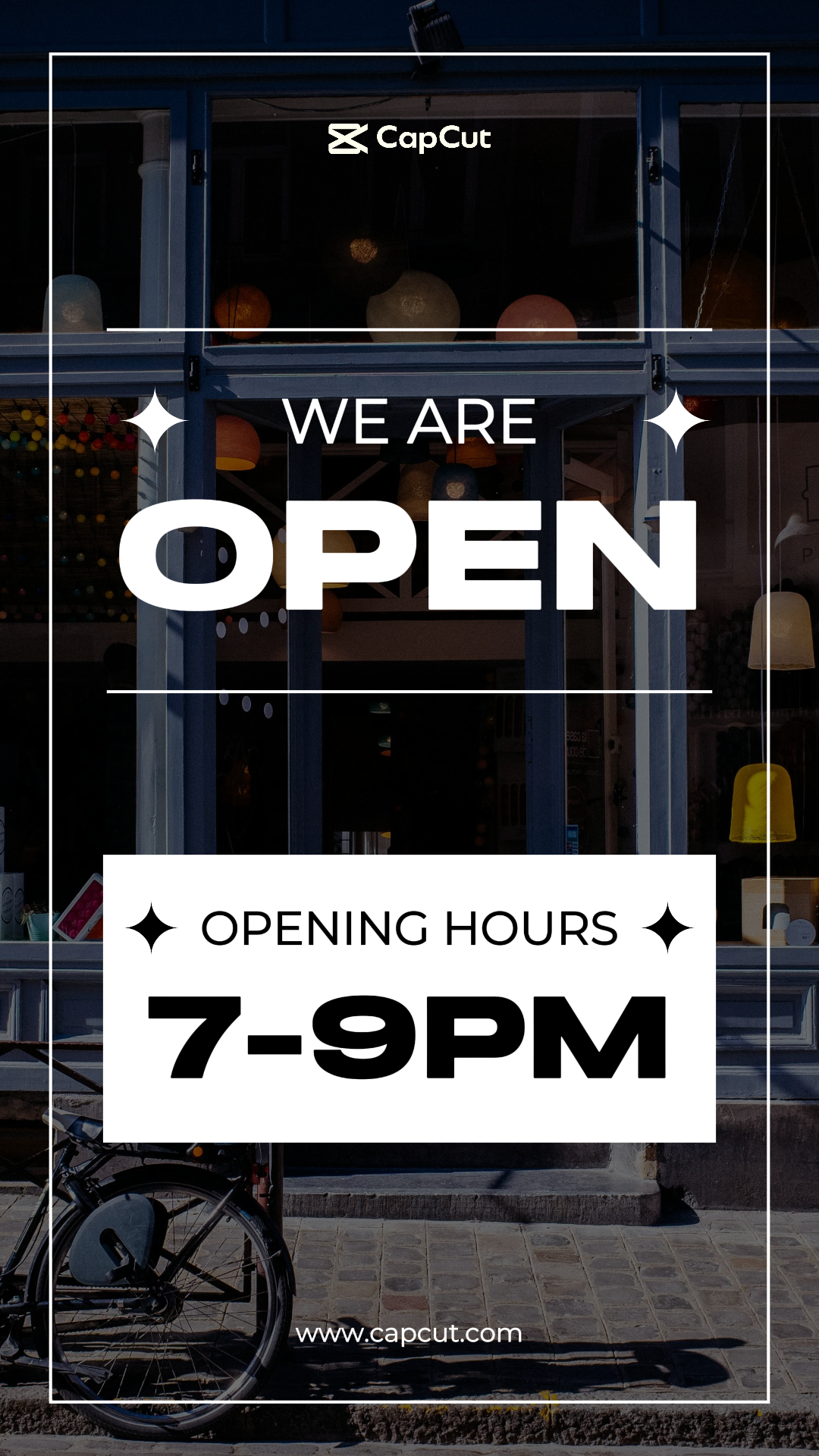 Business und Büro Kreatives Poster Tiktok Wir sind offen Schwarz und Weiß