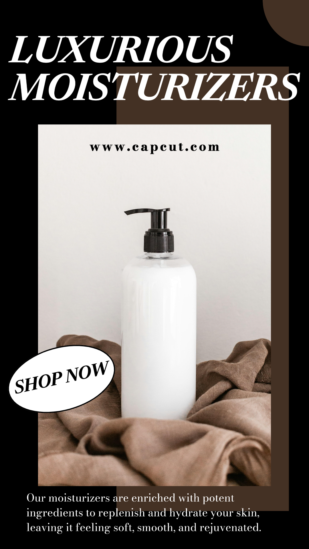 Beauty Care - Marketing Poster Product display instagram stories