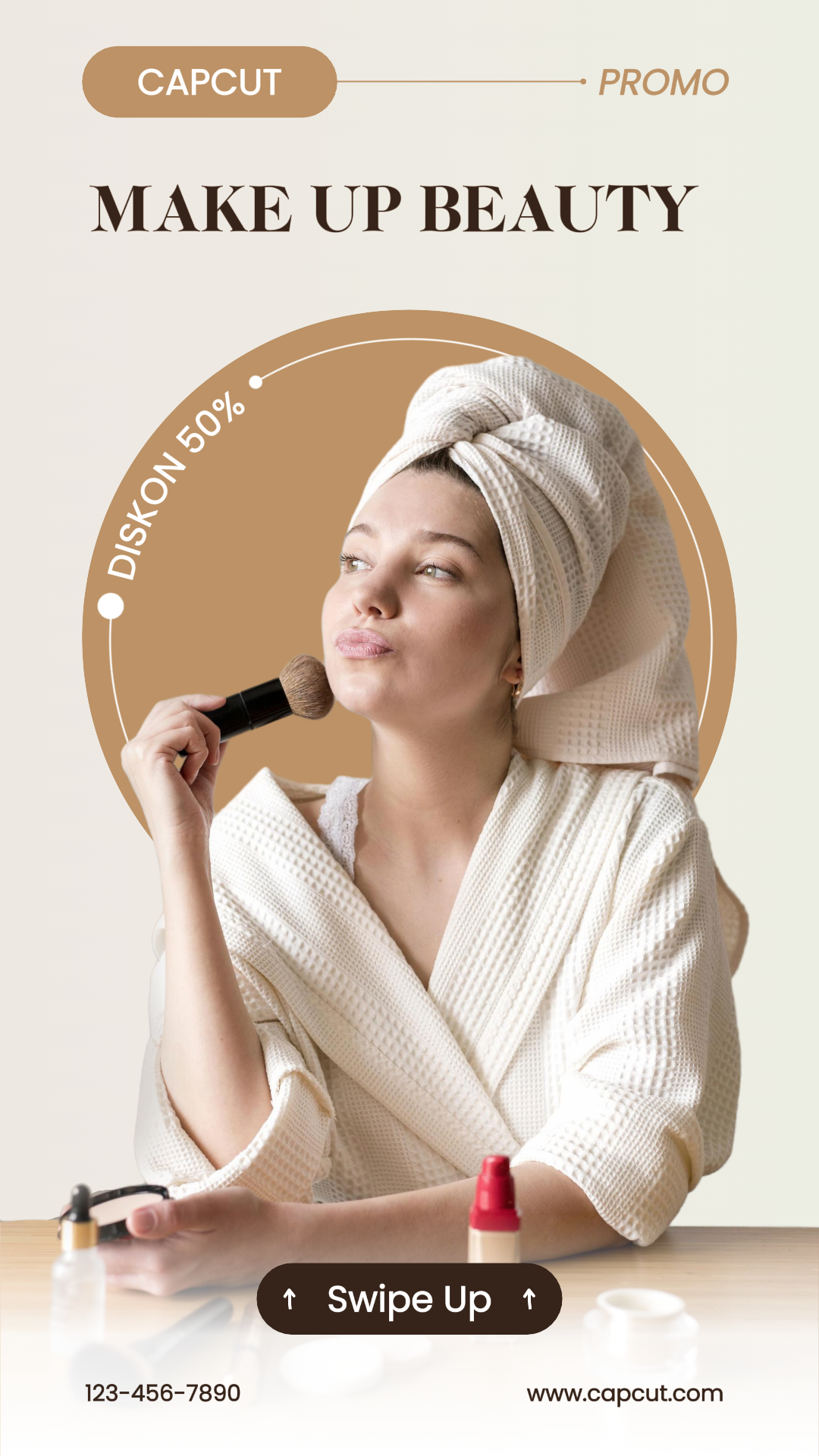 Make Up Beauty Banner  Beauty and Personal Care Instagram Stories