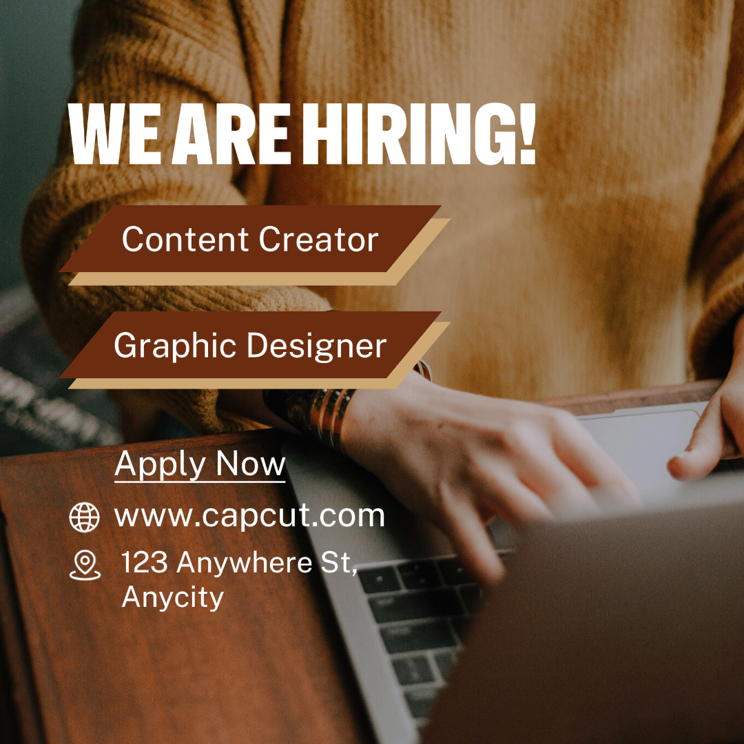 Cartel de marketing de negocios y oficinas Publico de Instagram Brown