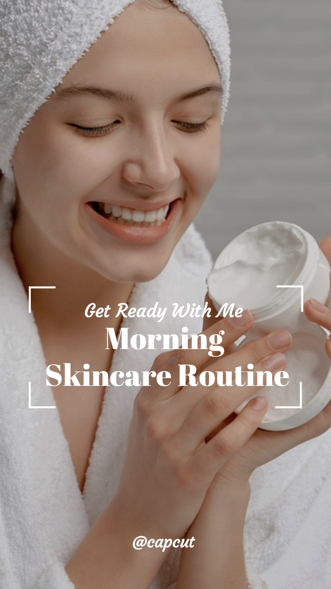 Tiktok thumbnail skincare routine vlog