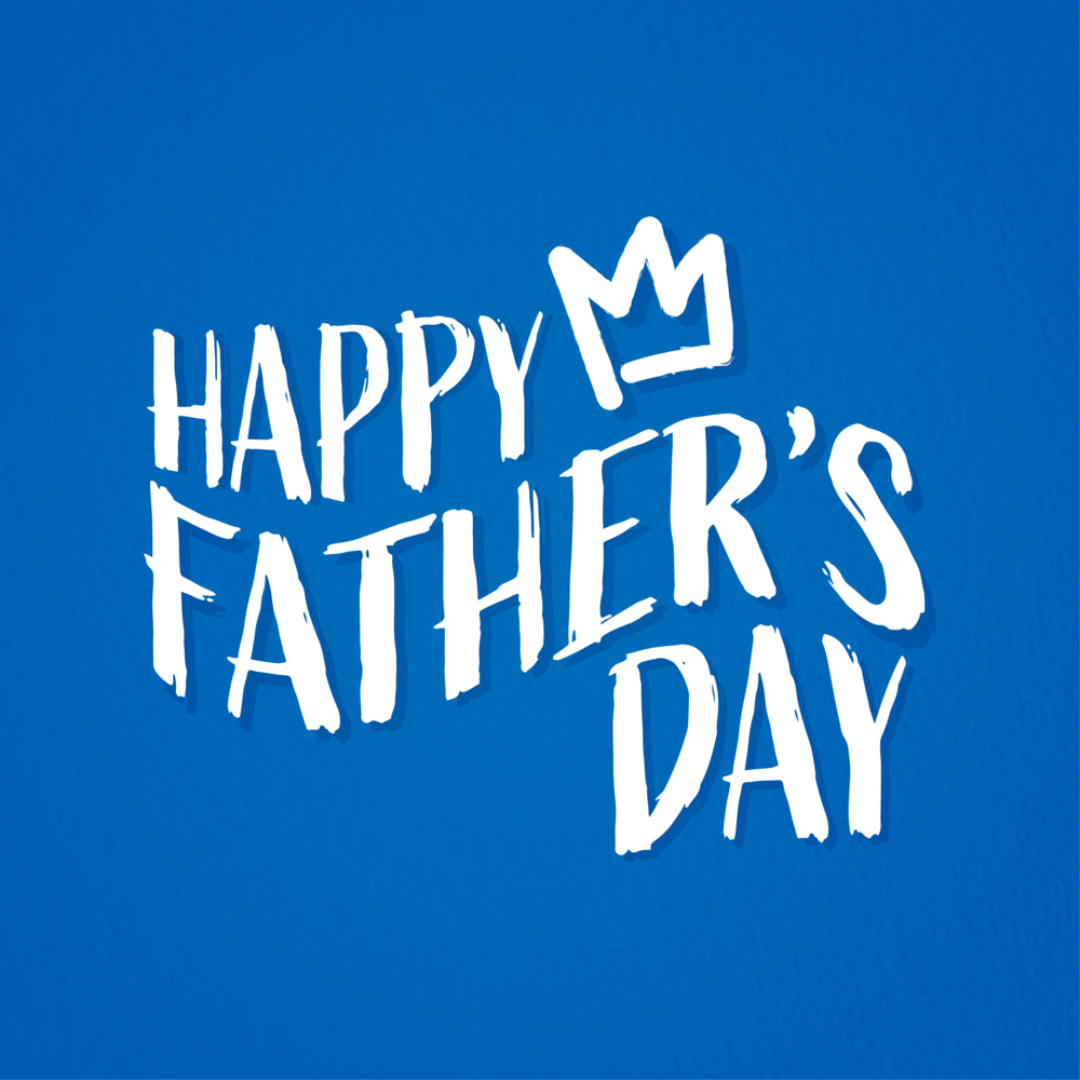 Fête des pères Industrie générale Instagram post simple couleur bleue
