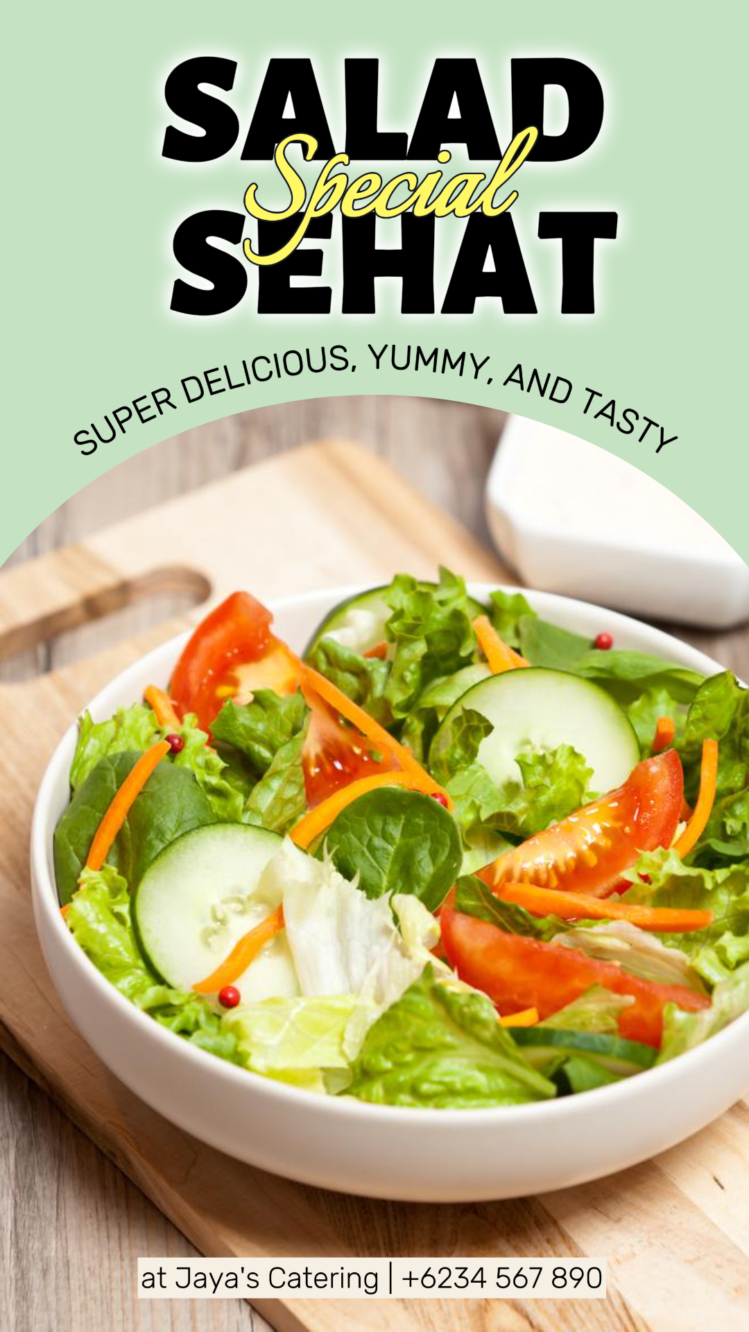 Salada de Alimentos e Bebidas Sehat TikTok