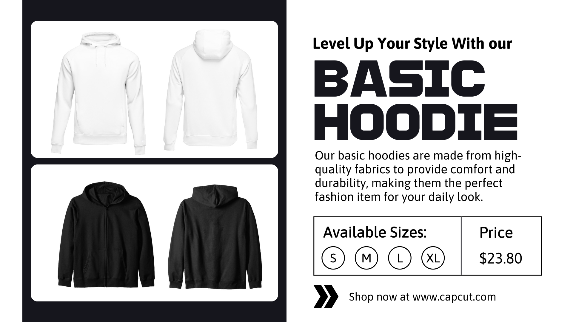 Fashion Hoodie Product Display