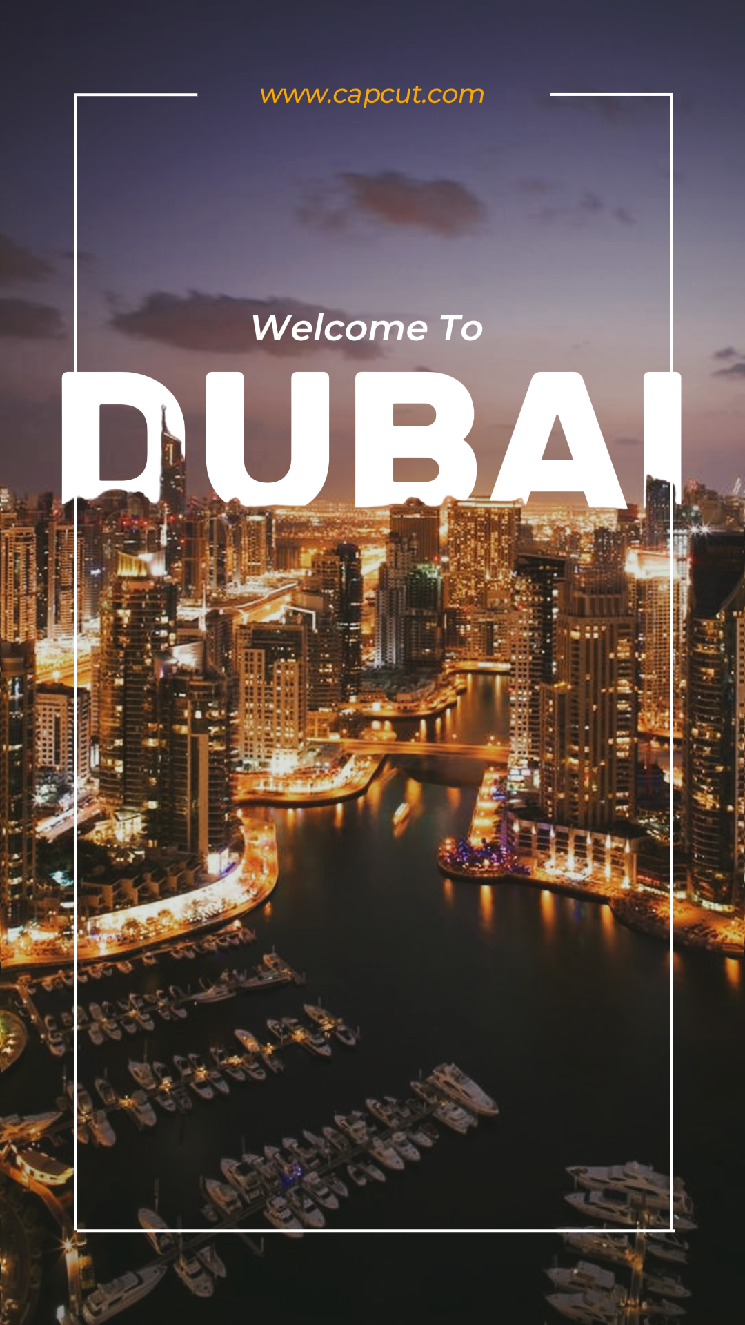 Travel Creative Poster Postingan Instagram Dubai Harbour