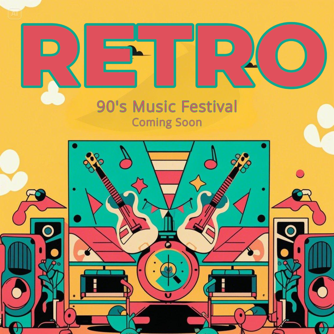 Modèle d'image Divertissement Instagram Post à venir Festival de musique rétro Pop Art 