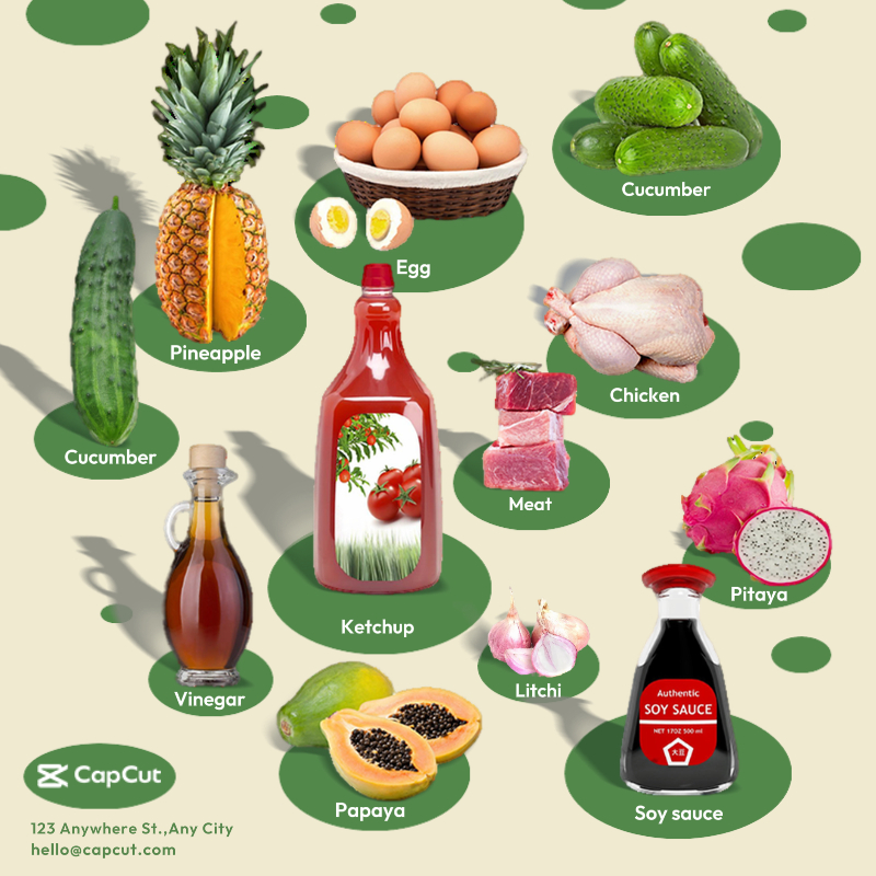 Alimentos Huevos De Piña Minimalista Vintage