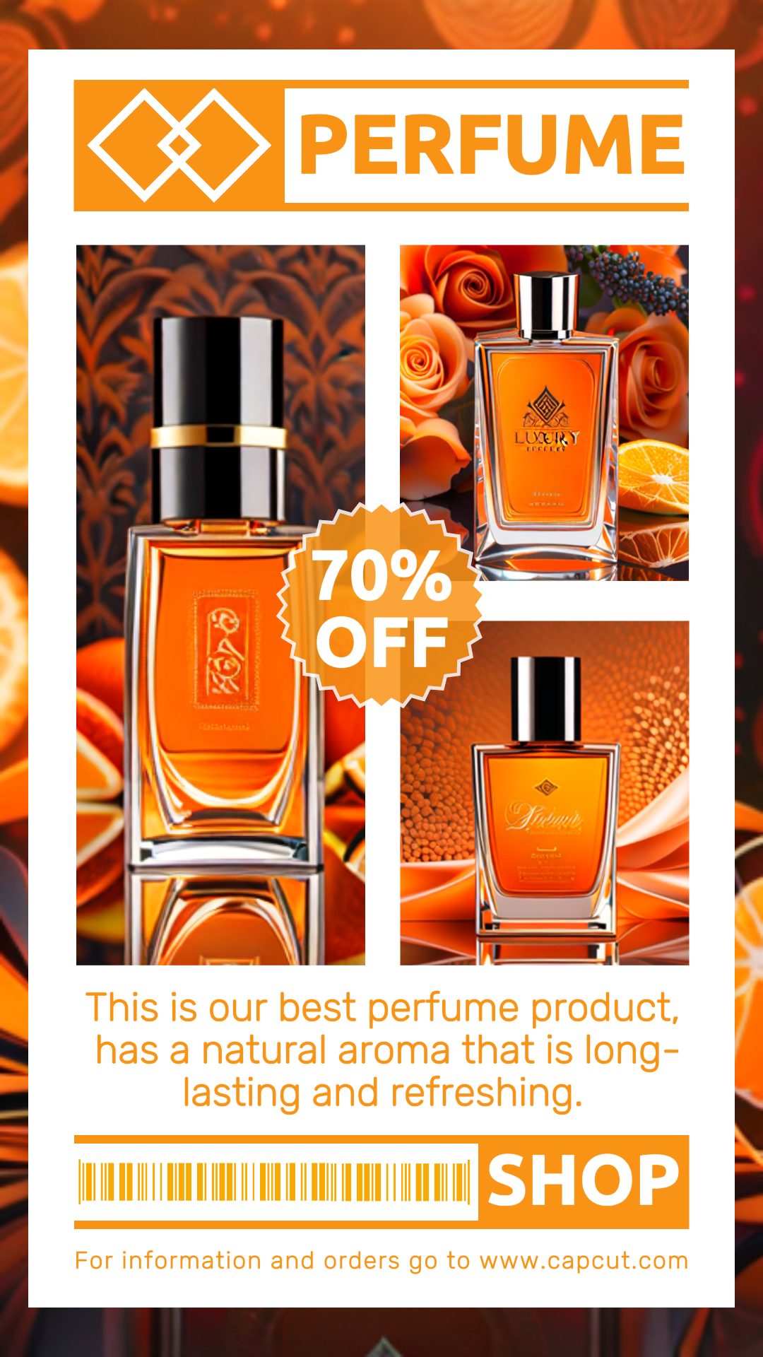 Fashion Industry Perfume Sale Promotion Instagram Story