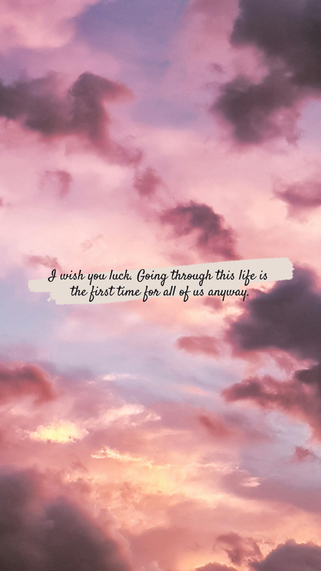 Wallpaper creative poster sky sunset quotes