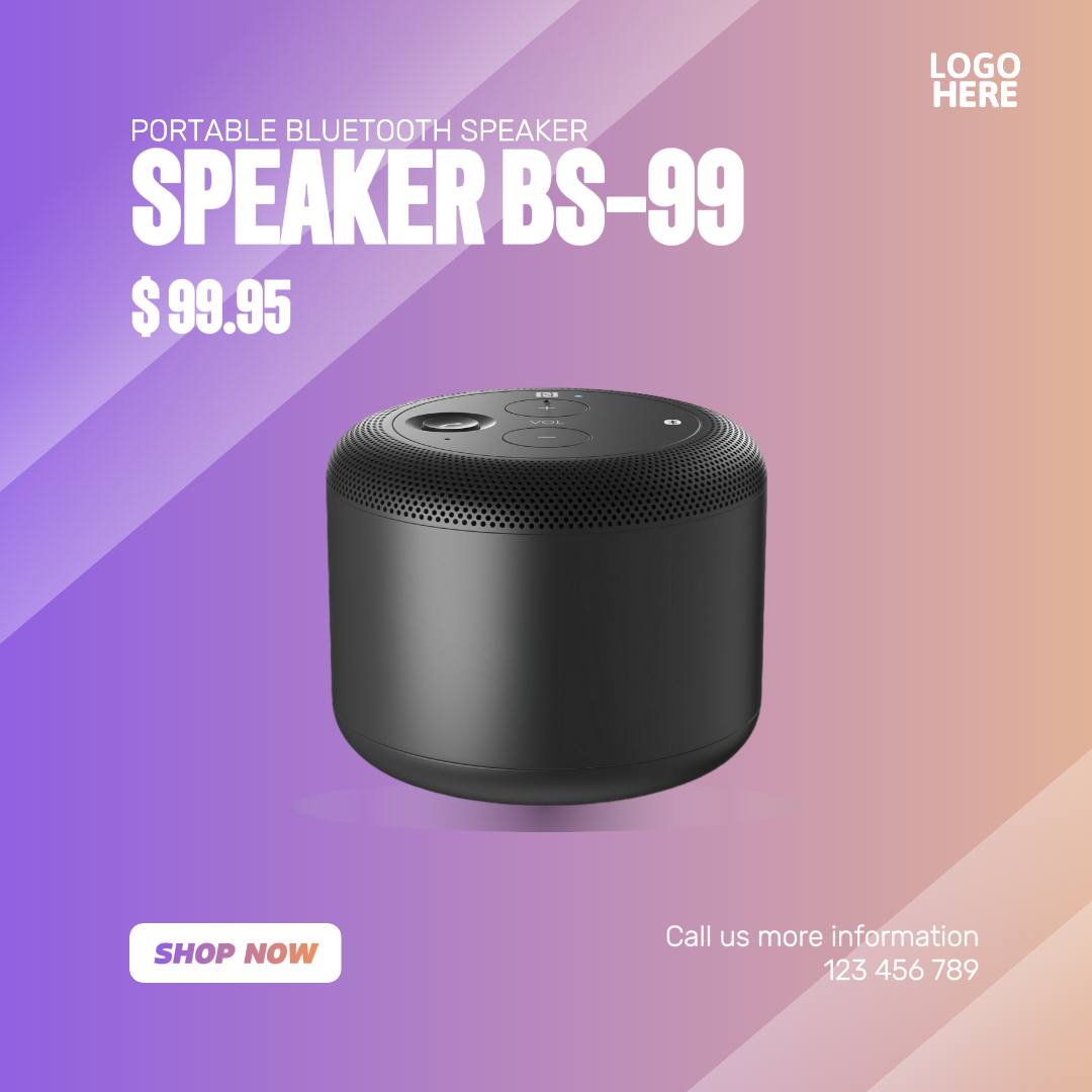 Display eletrônico do produto do alto-falante Bluetooth