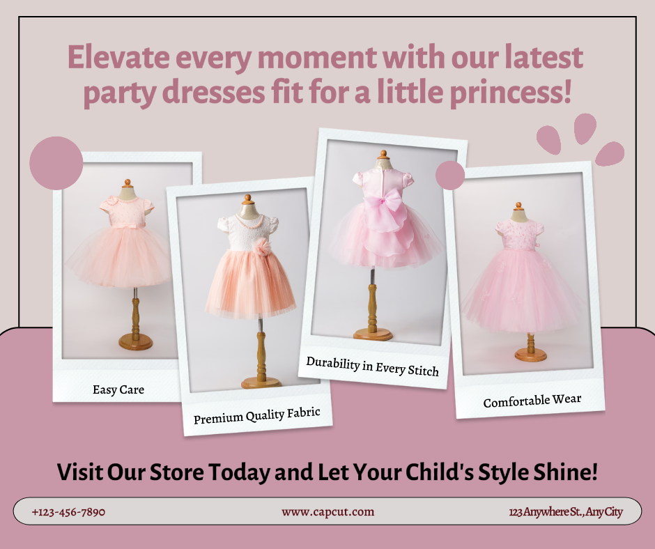 Mode Kinder Kleid Party Produkt Display