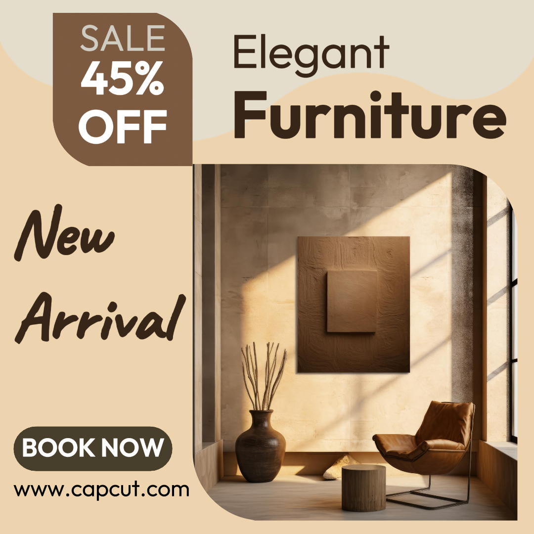 Household Marketing Poster Elegant Furniture
