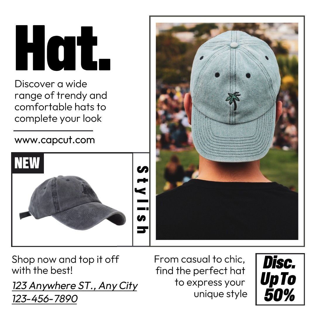 Fashion Hat Promotion Instagram Post