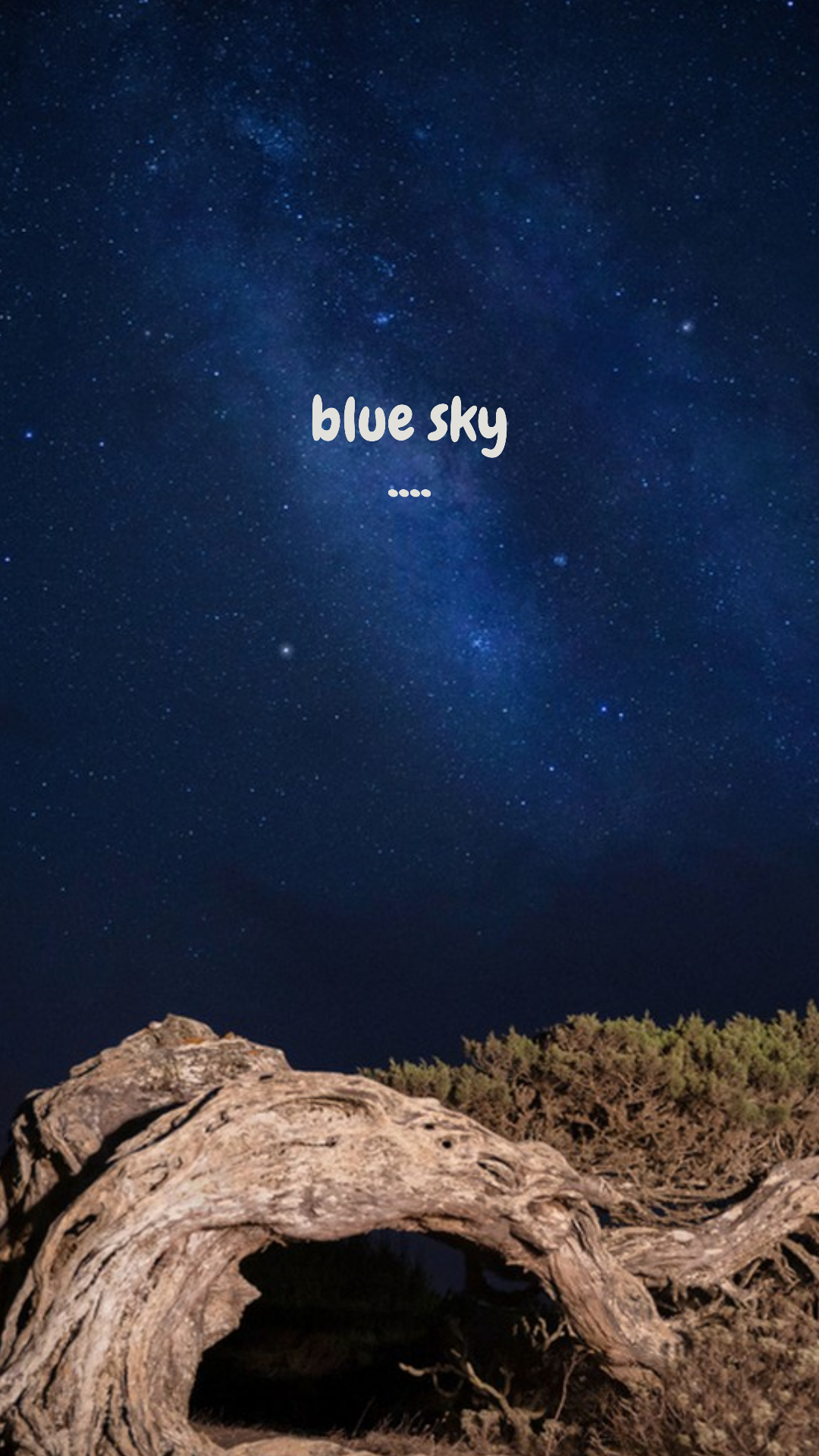 WALLPAPER BLUE SKY_CREATIVE POSTER_