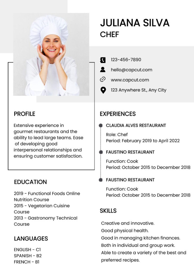 Chef De Reanudar Negocios