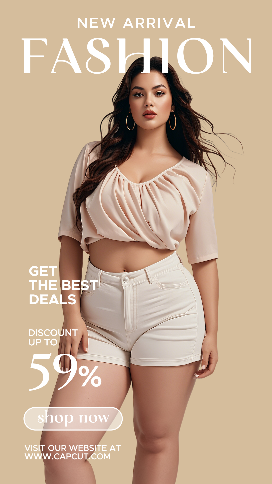 Marketing Clothing and Shoes Product Display Plus Instagram Story Summer Dress Pastel and White