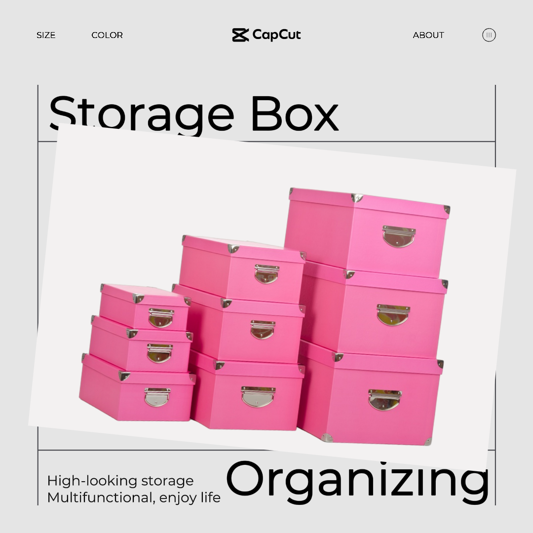 Detalle de la caja de almacenamiento en el hogar Simple