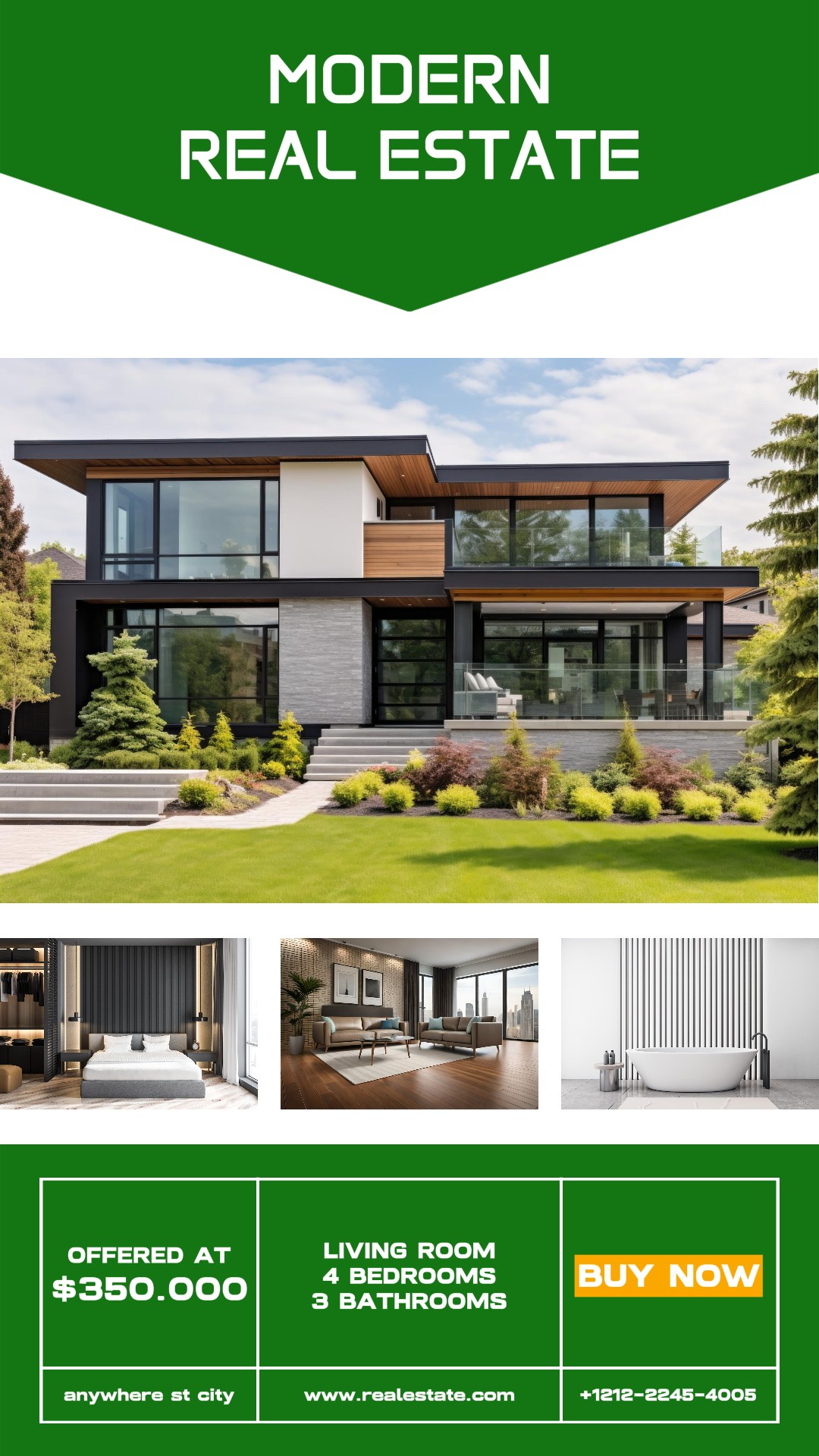 Promoción de bienes raíces de otras industrias para la historia de Instagram