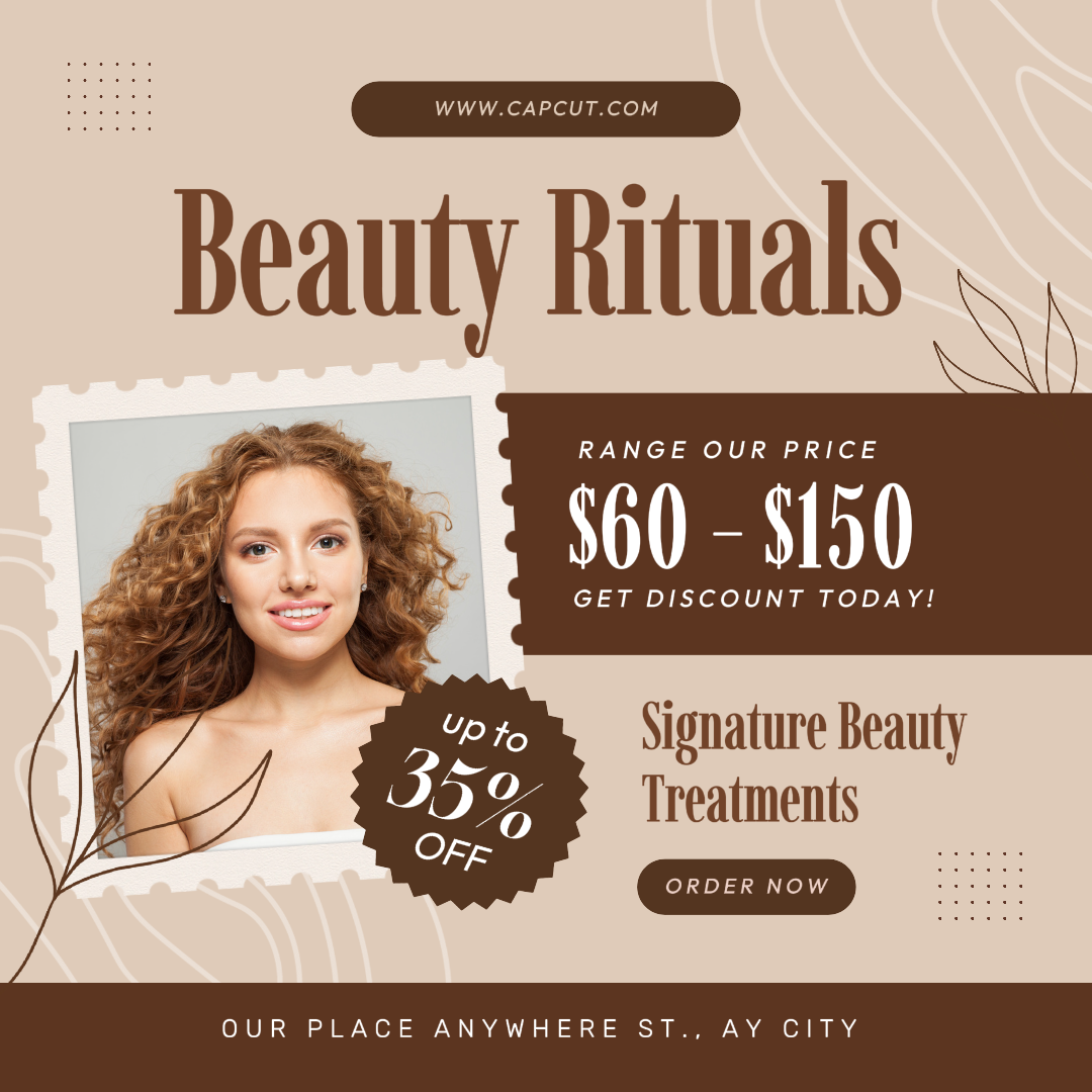  Cartel de marketing de belleza y cuidado Publicación de Instagram