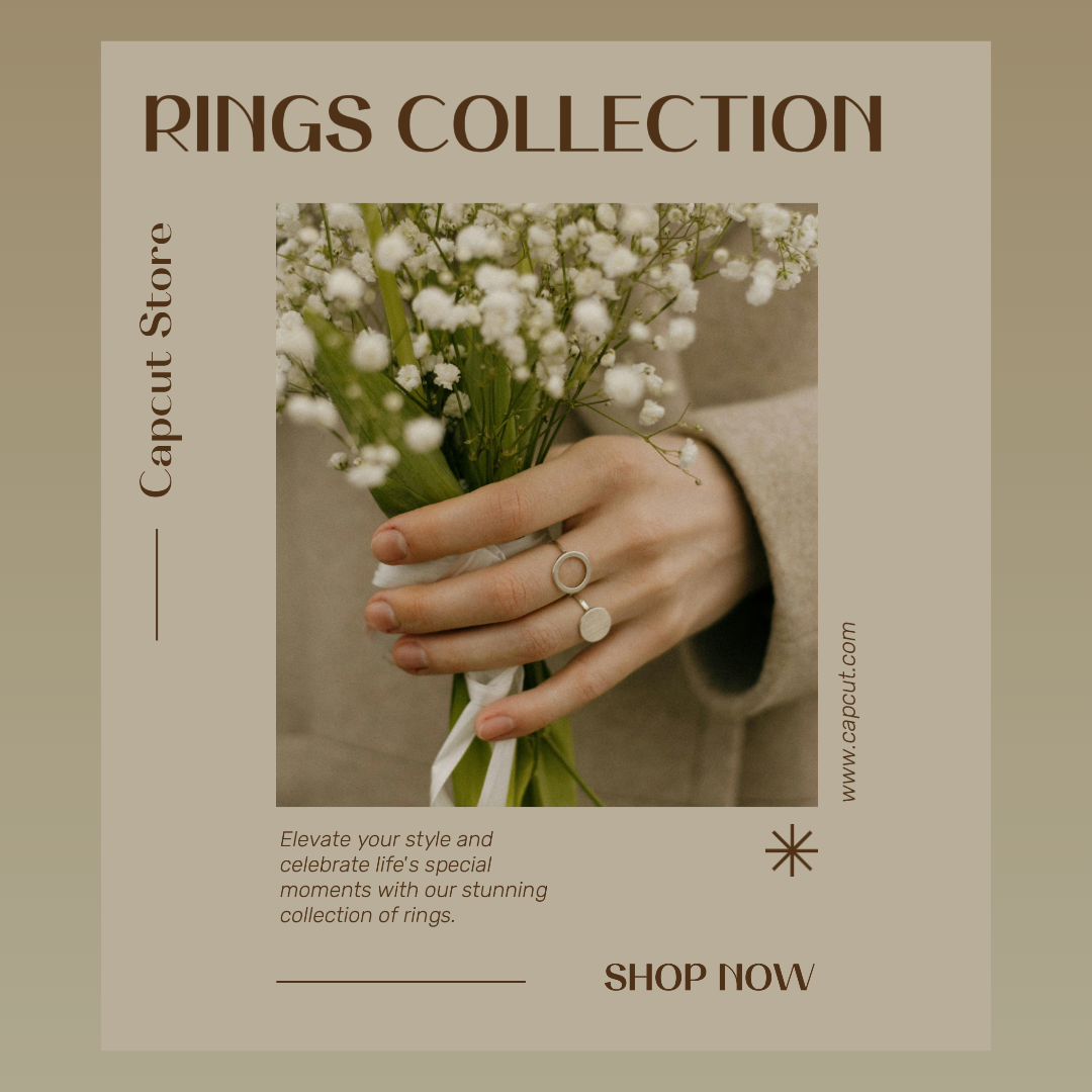 Bijoux et accessoires - Affiche marketing Affichage du produit Post Instagram