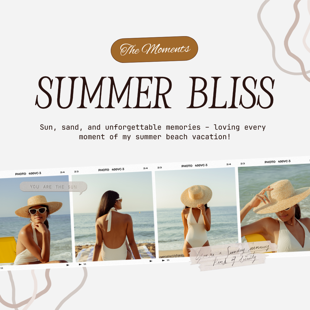 Colagem Minimalista Pôster Criativo Instagram Álbum de Fotos Pessoais Branco Preto Estilo Delicado