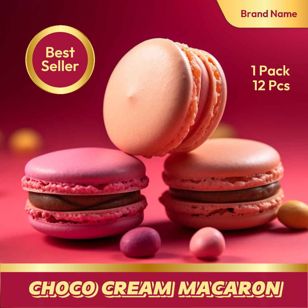 E-Commerce Lebensmittelcreme Macaron Hero Image