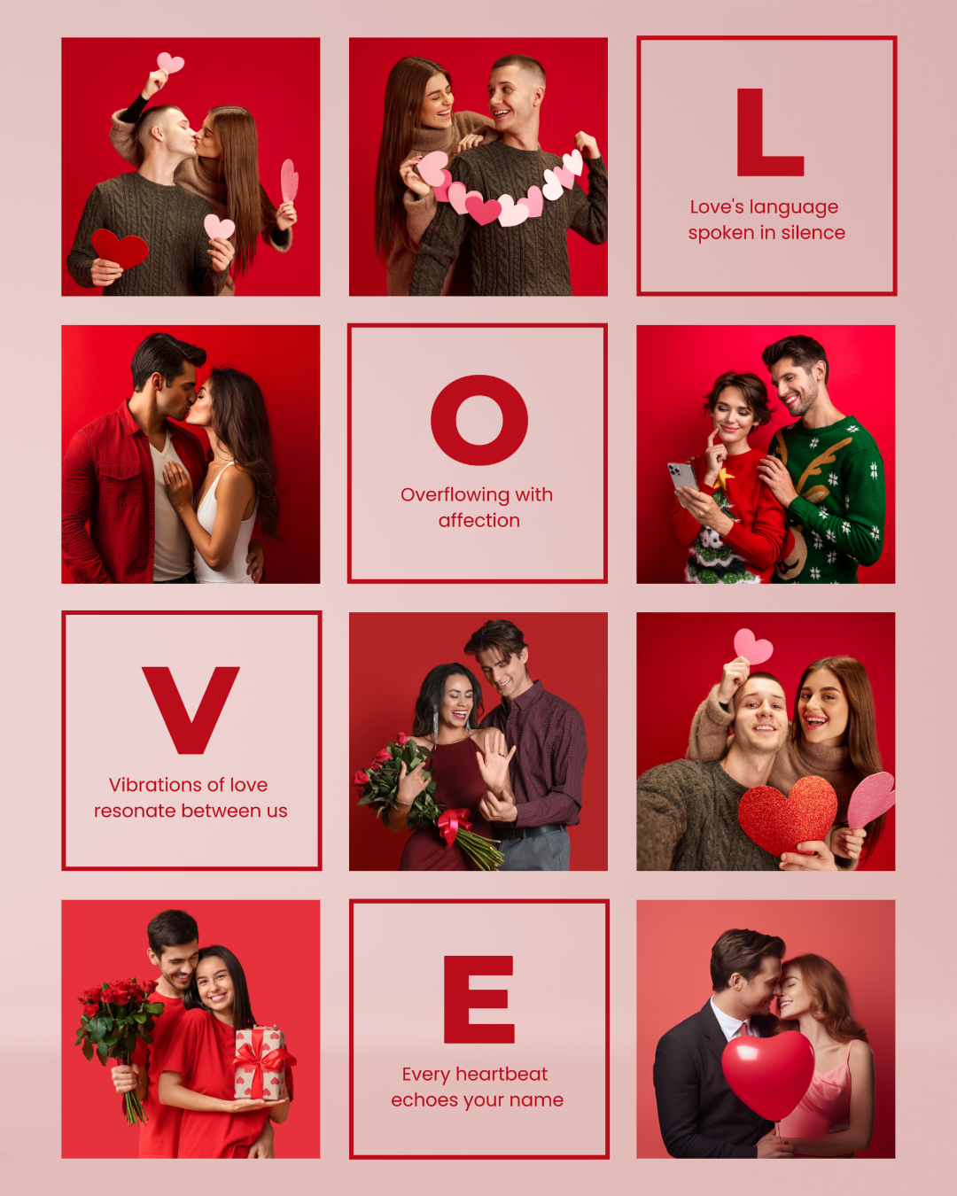 Simple Photo Memory Collection for valentine day for Social Media Post