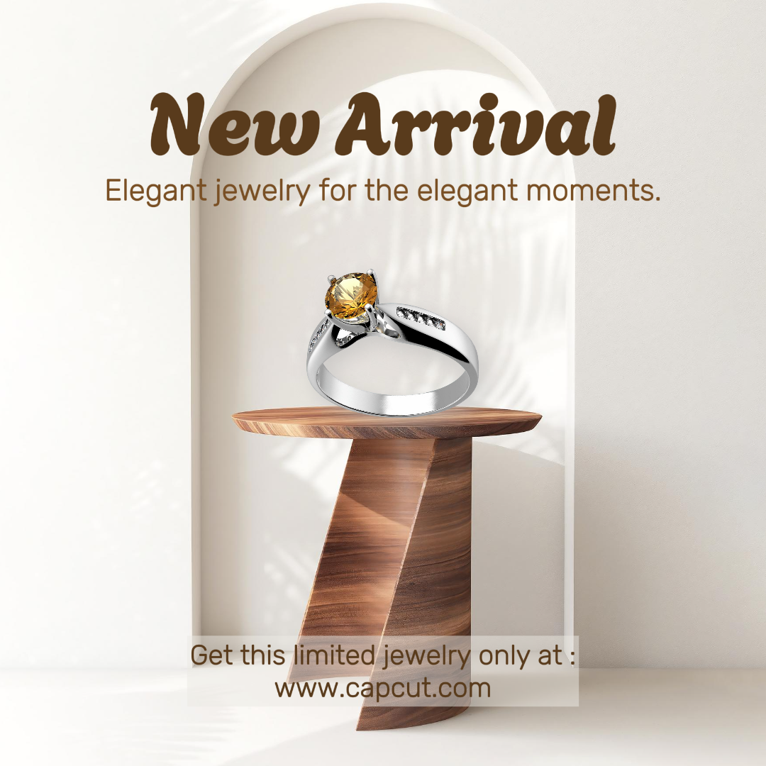 Joyas y accesorios Cartel de marketing Publico en Instagram nueva llegada anillos de diamantes