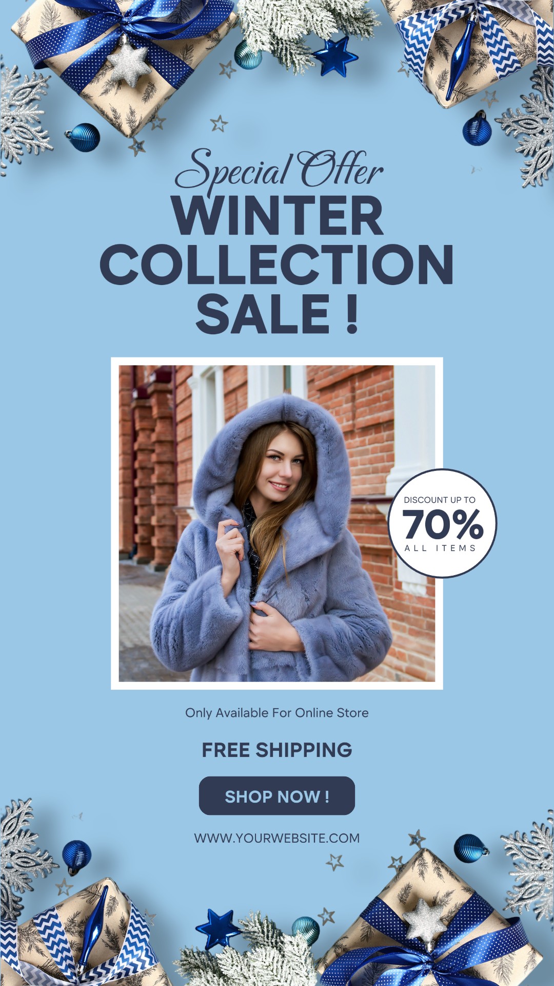 Ropa Promosi Fashion Winter Instagram Story