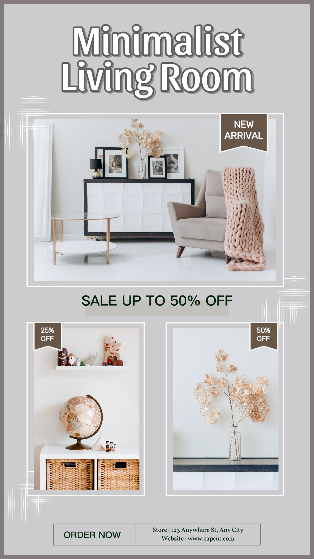 Promoção - Mobiliário - Sala Minimalista