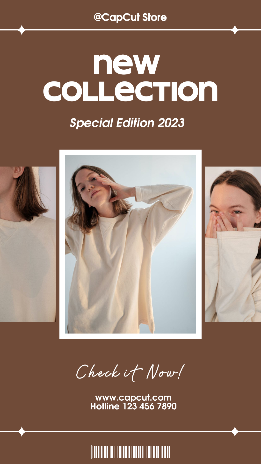 3 Pantalla de productos de moda múltiple