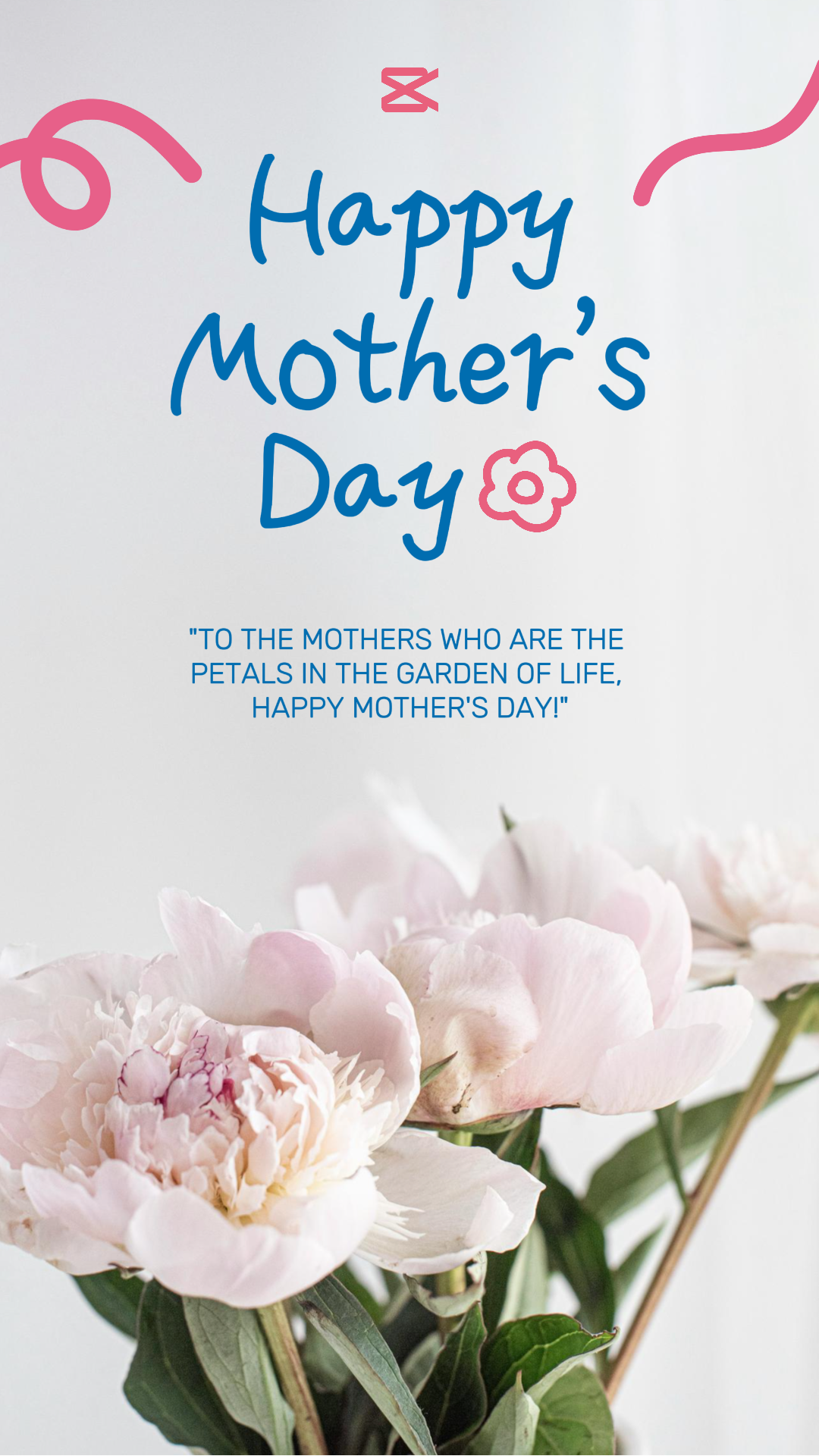 Muttertag Kreatives Poster Täglicher Gruß Tiktok Zarter Stil