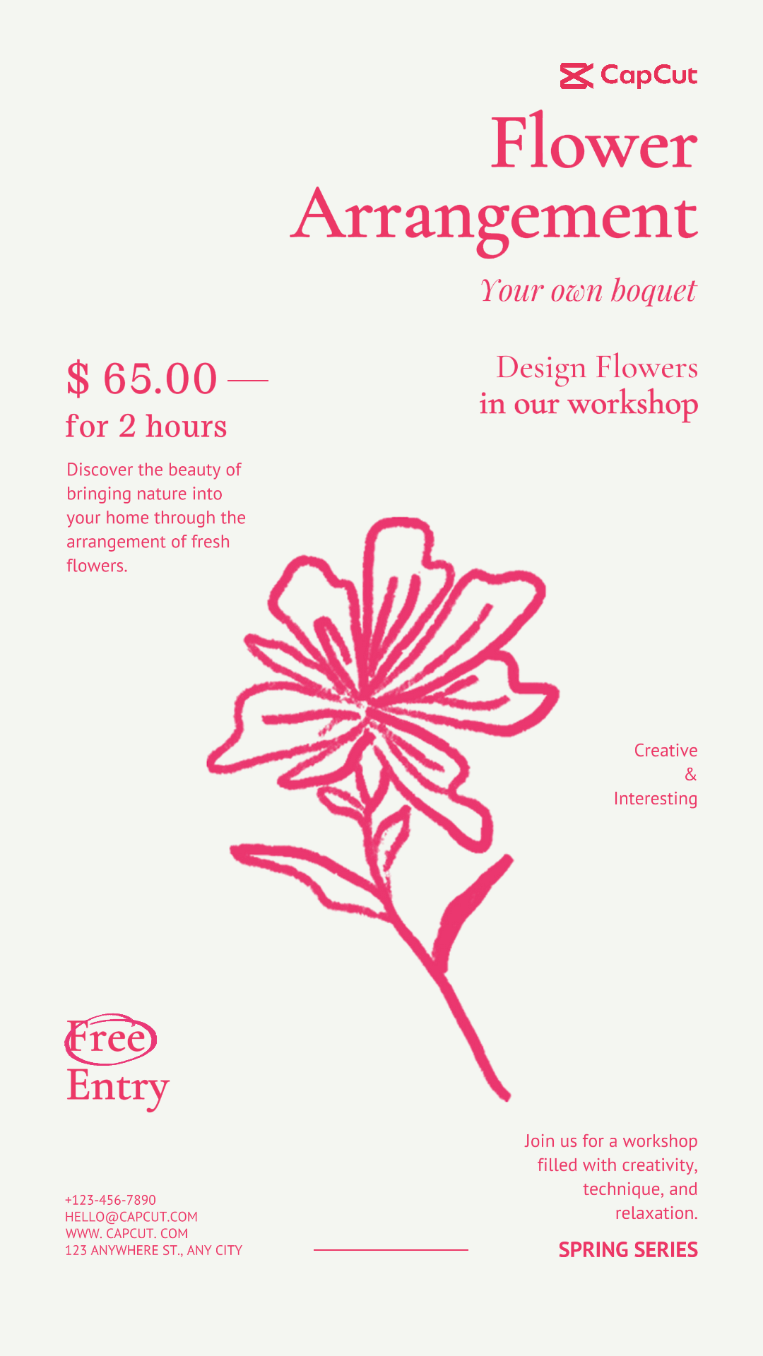 Dienstleistungen Blumenarrangement Display Minimalistisch