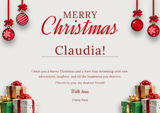 Berbagi Pribadi Non-Pemasaran-Kartu Natal