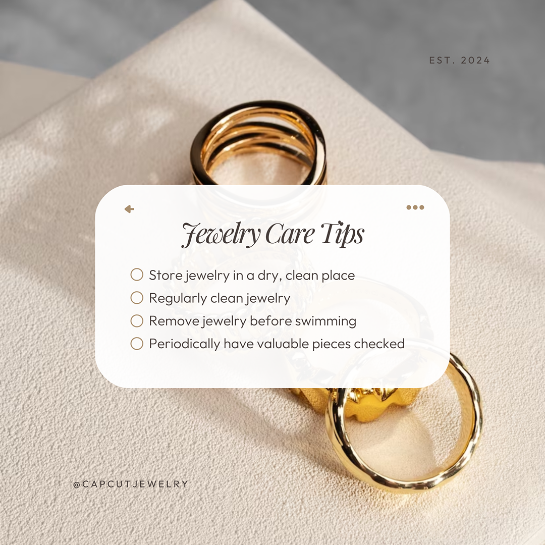 Jewelry Care Tips Notes Instagram Post Aesthetic