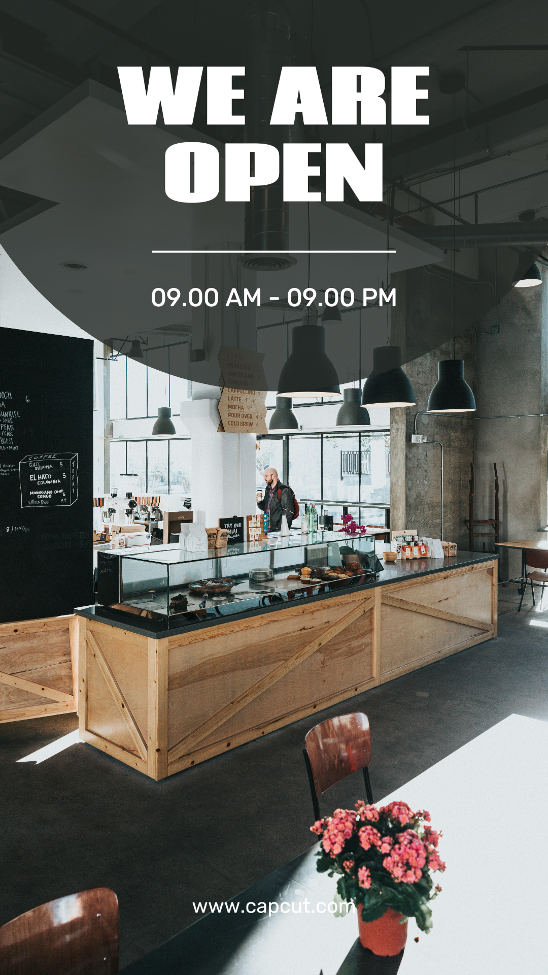 Poster Pemasaran Bisnis dan Kantor Kami Buka Kisah Instagram