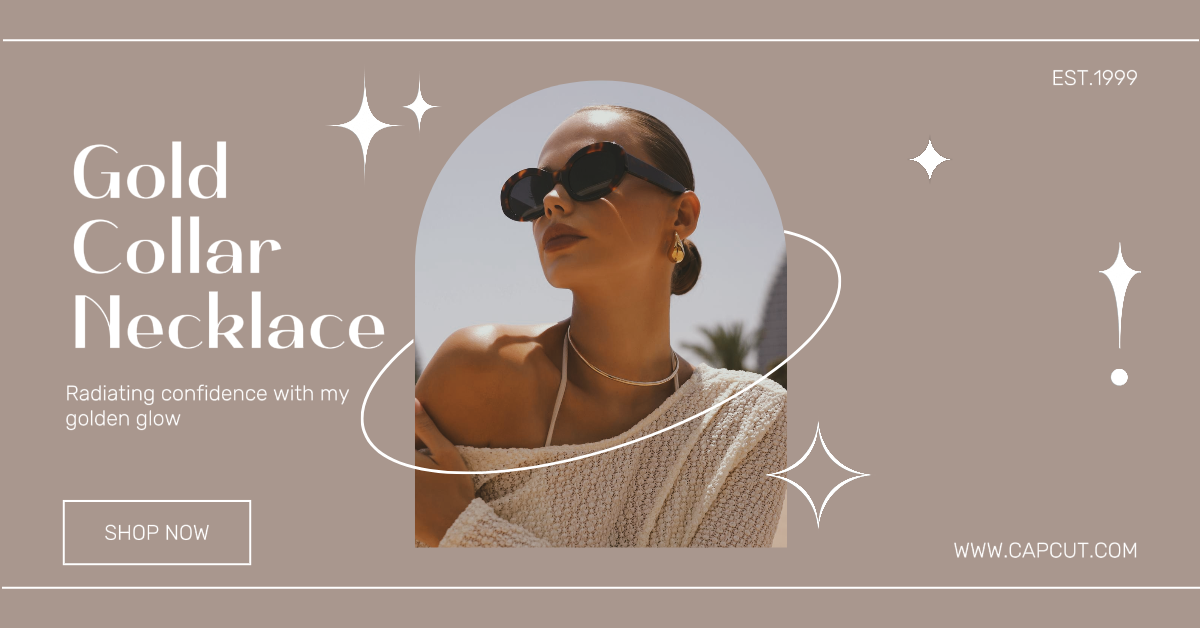 Anuncios de Facebook Cartel de marketing de joyas Exhibición de productos