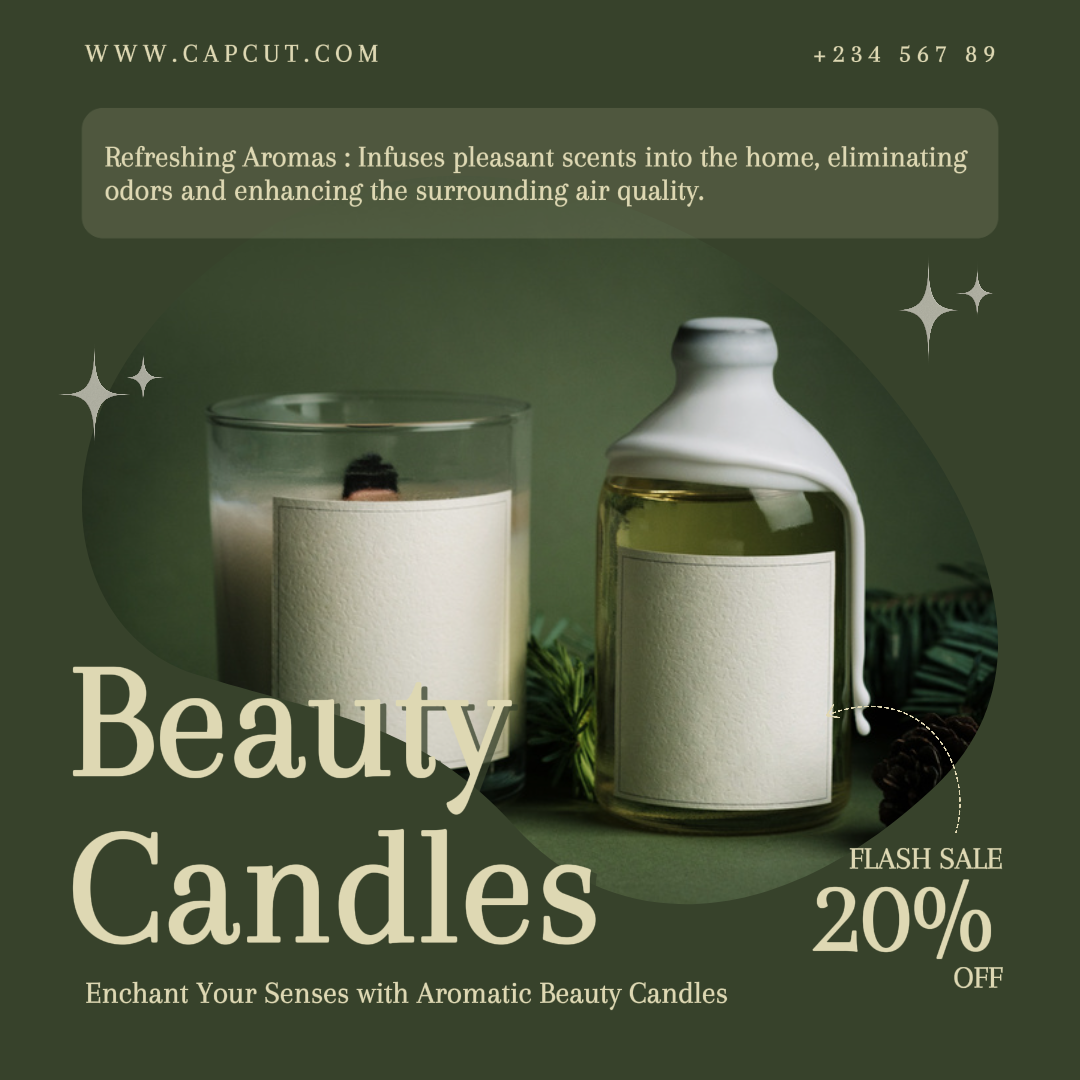 Beauty Candles sales promotion instagram post