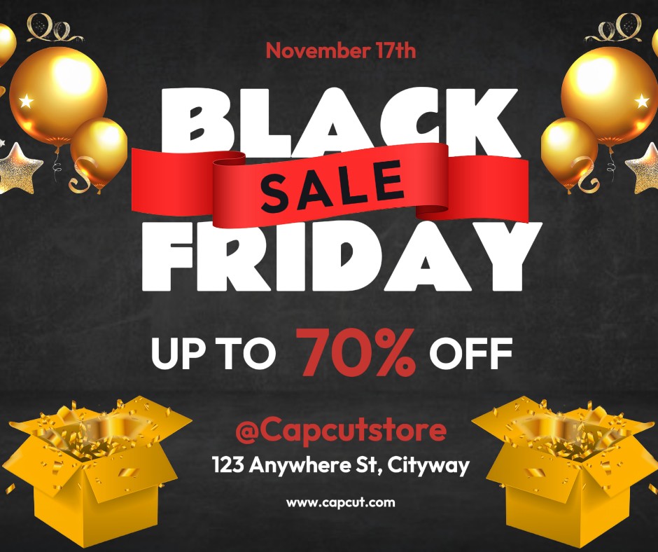 Black Friday Promotion Facebook Post