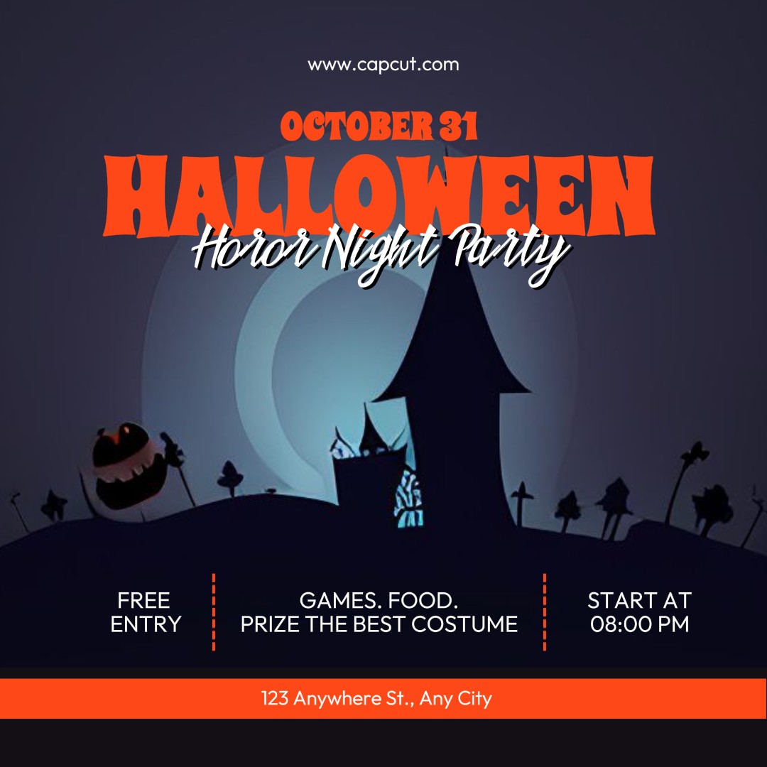 Post no Instagram da festa de Halloween