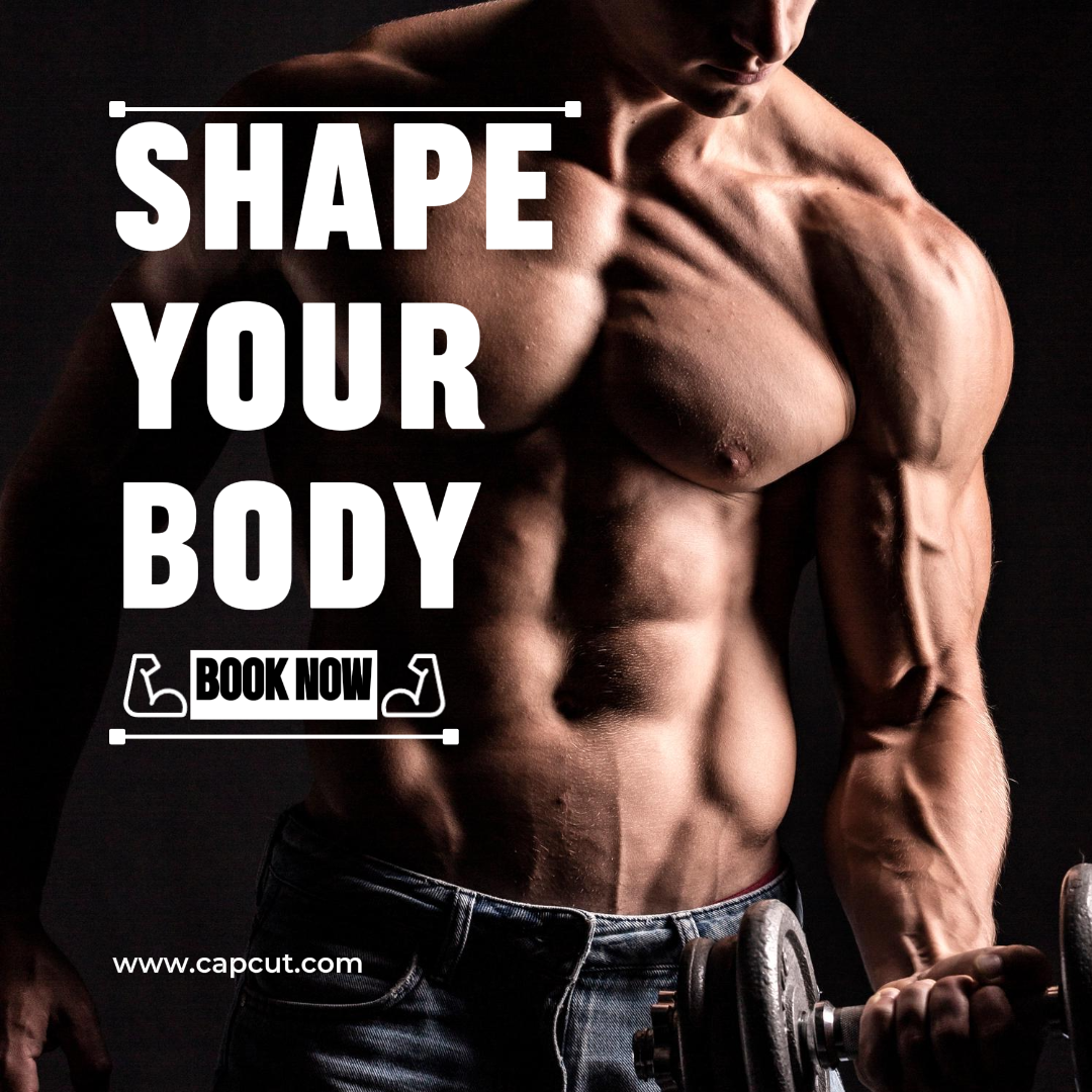 Poster Pemasaran Latihan dan Kebugaran Posting Instagram Bentuk Tubuh Anda