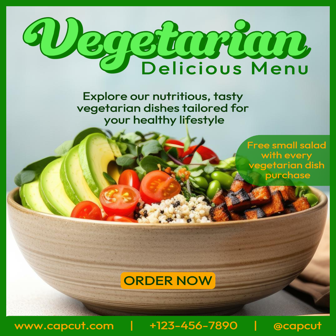 food promotion instagram post green