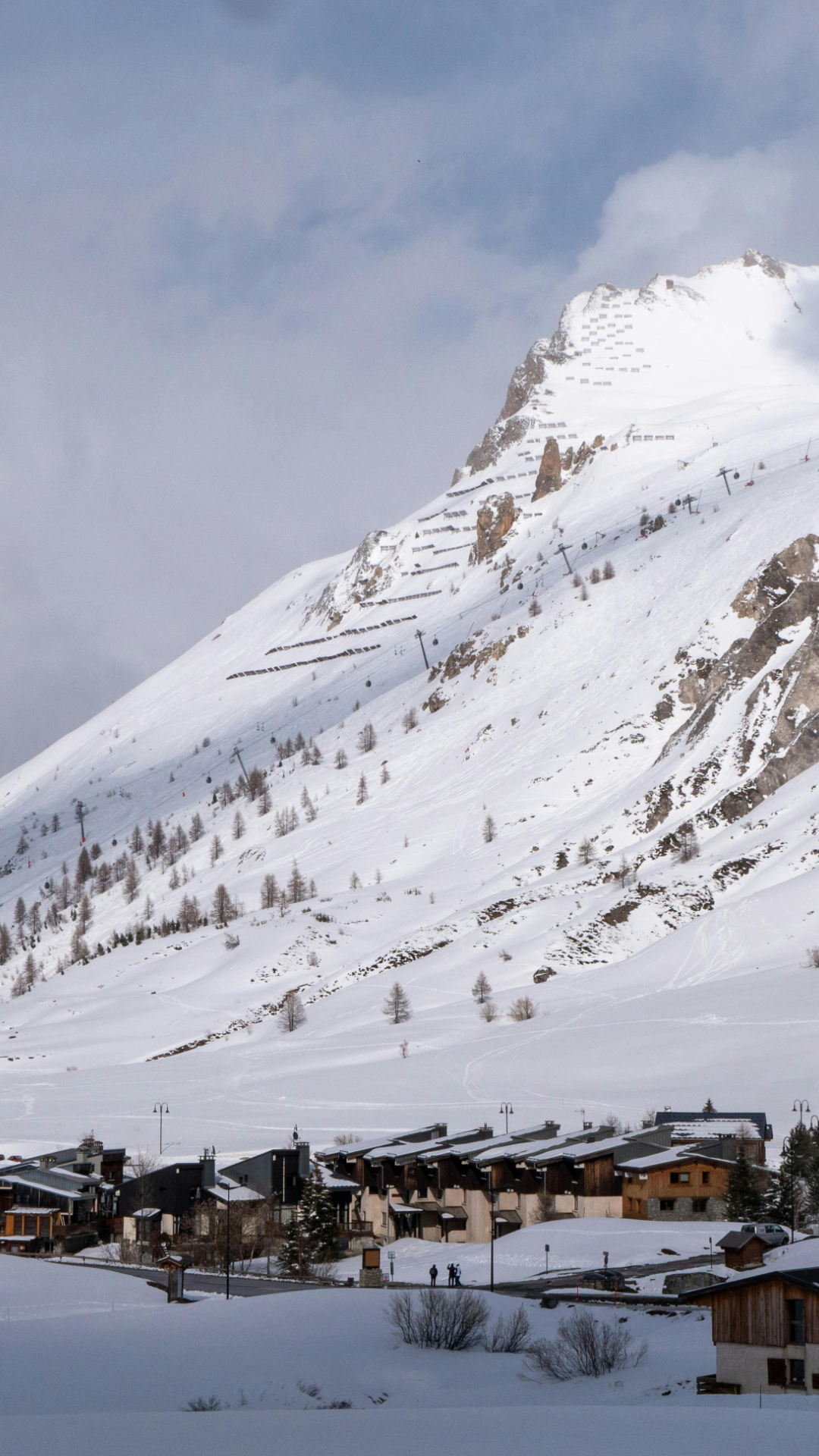 Papel de parede criativo pôster montanhas