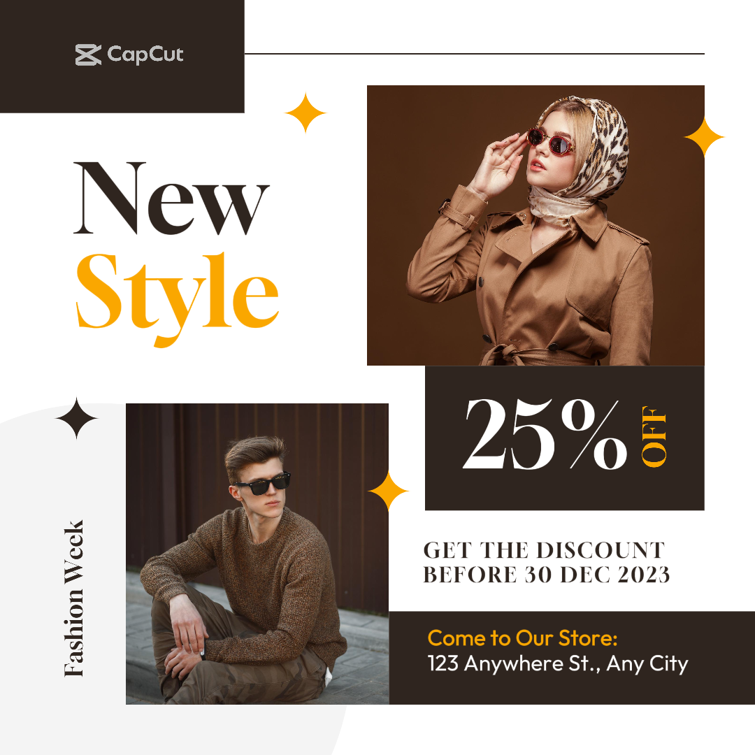 Neuer Stil Mode Instagram Post